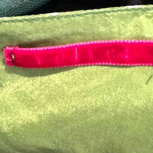 Anthropologie Velvet by Graham & Spencer Green & White Silk Beaded Blouse size S - Picture 9 of 9